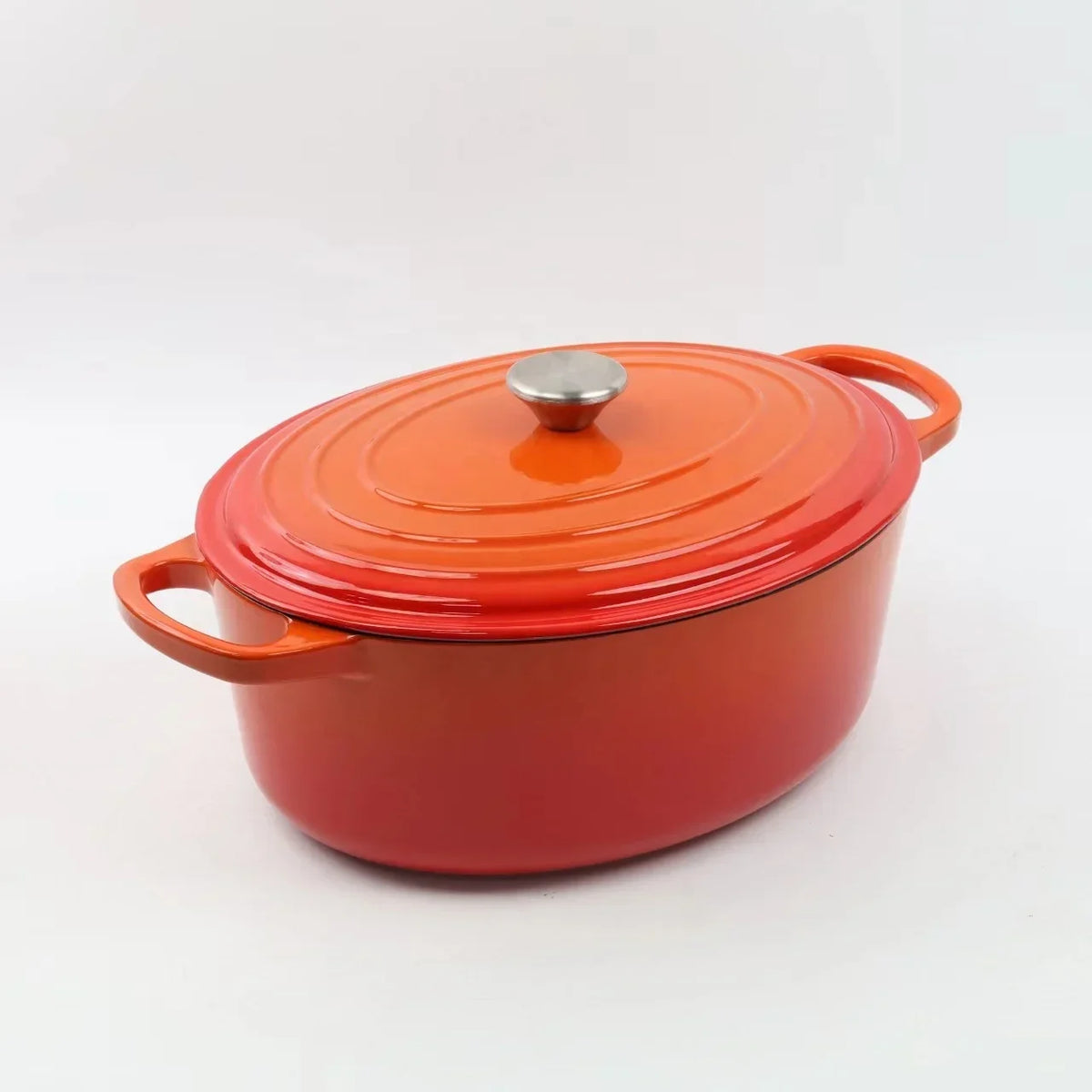 Premium Orange Cast Iron Cookware