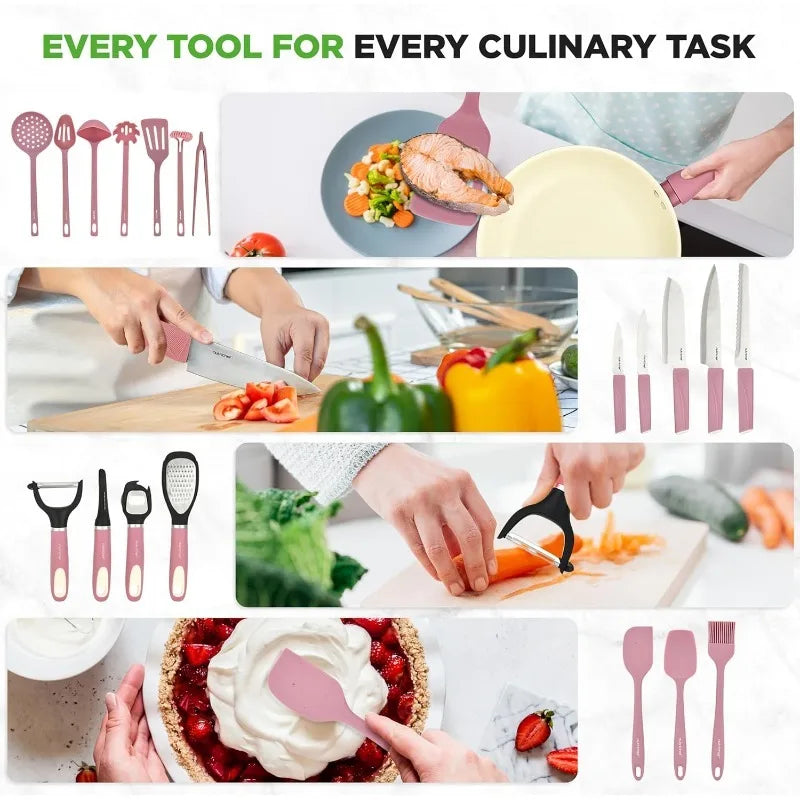 54-Piece Kitchen Cookware Set