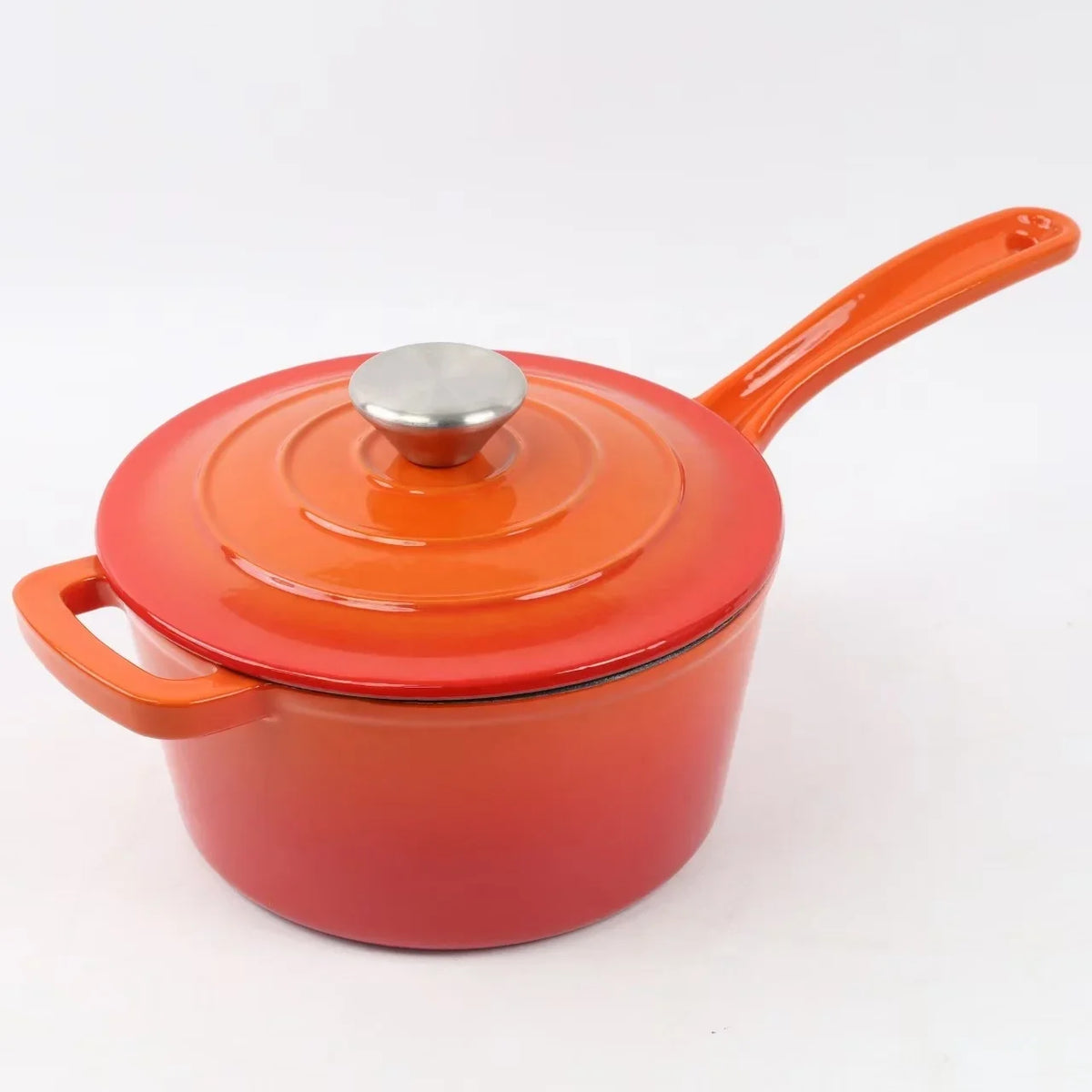 Premium Orange Cast Iron Cookware