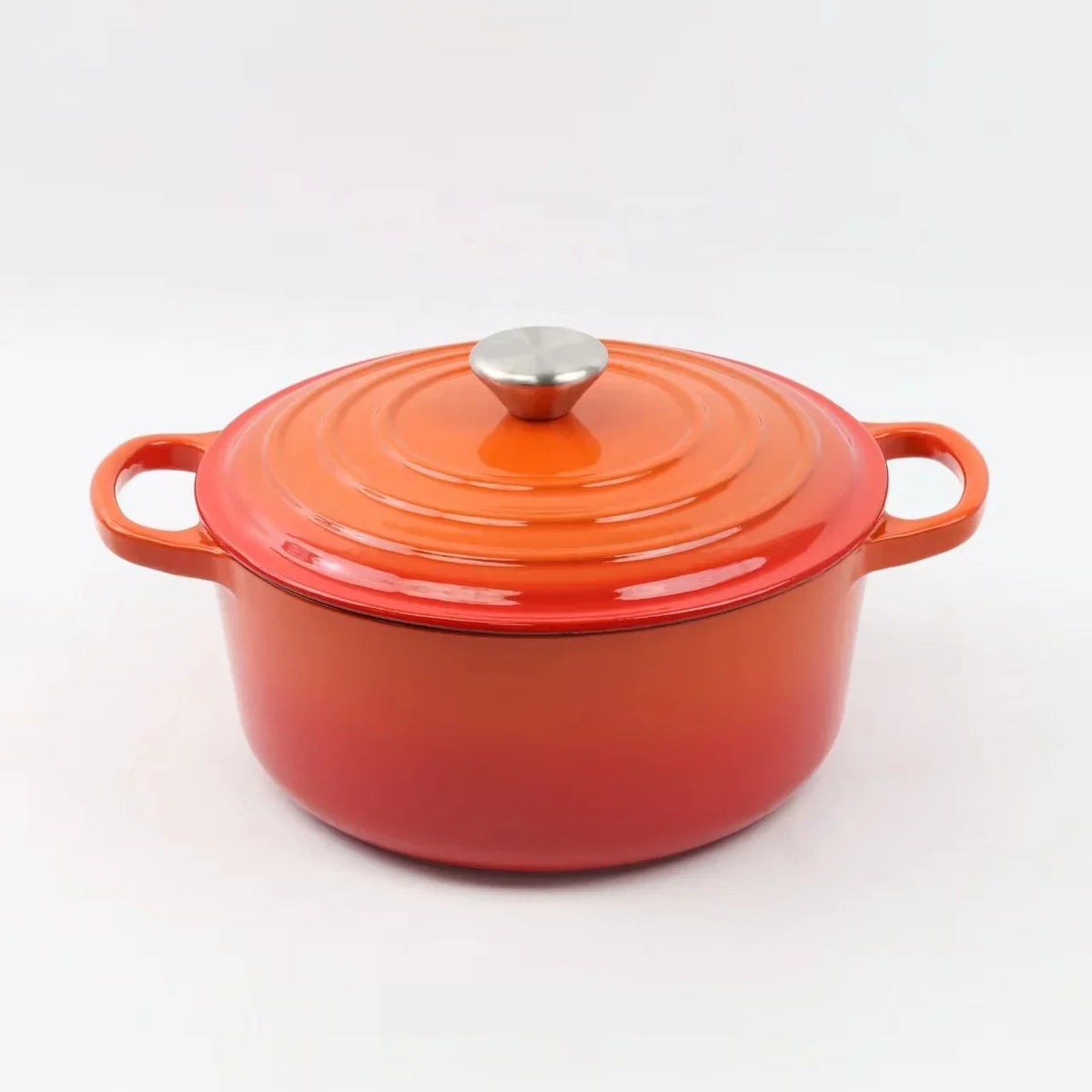 Premium Orange Cast Iron Cookware